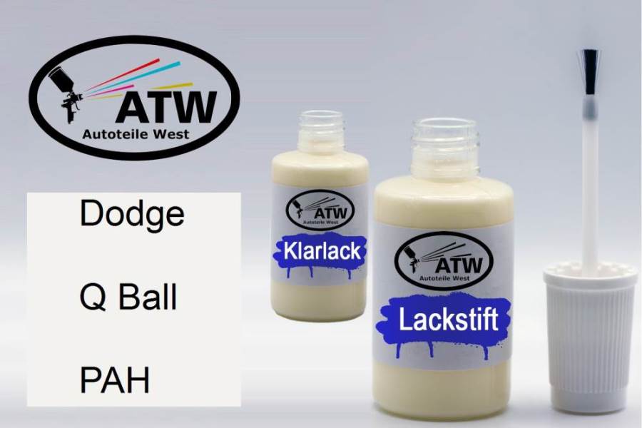 Dodge, Q Ball, PAH: 20ml Lackstift + 20ml Klarlack - Set, von ATW Autoteile West.